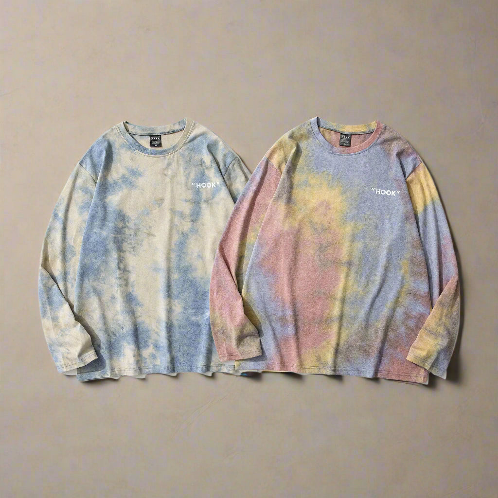 DAZE|HOOK Fade Wash Long Sleeve Tee