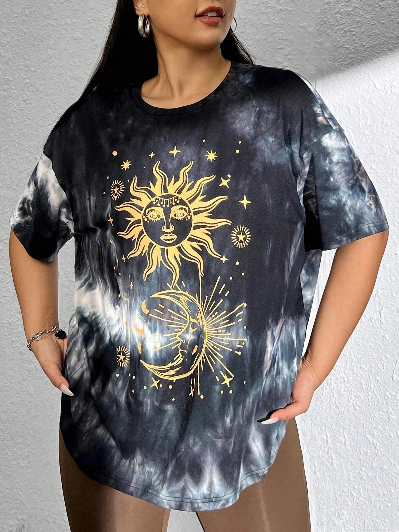 DAZE Eclipse Tee — Gold Sun & Moon Edition