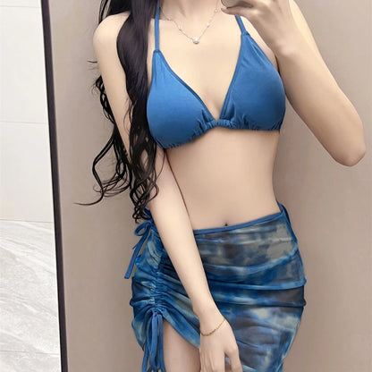 👙 DAZE TideBloom 4-Piece Tie-Dye Bikini Set