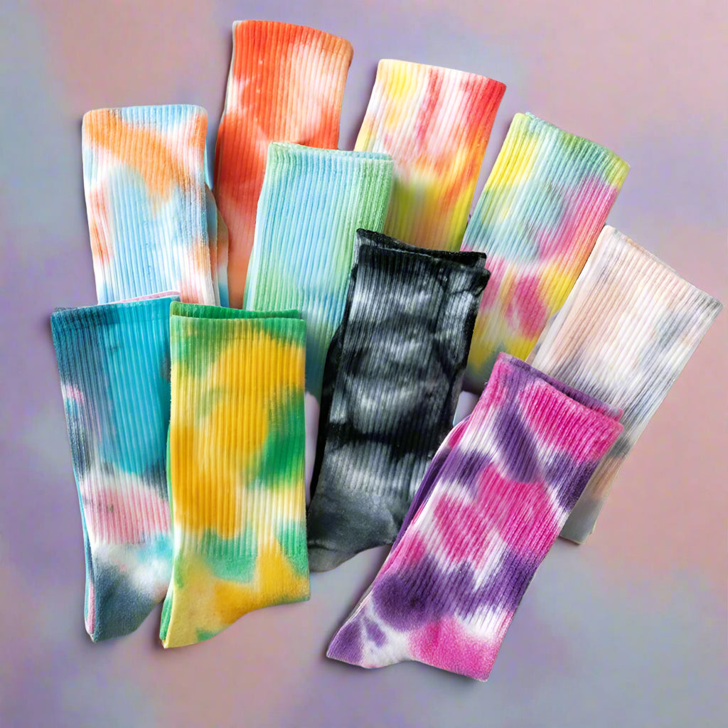 DAZE Tie-Dye CloudBurst Socks