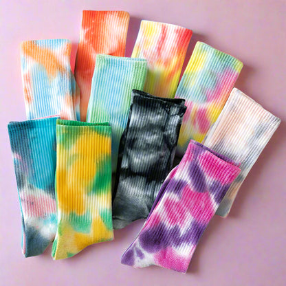 DAZE Tie-Dye CloudBurst Socks