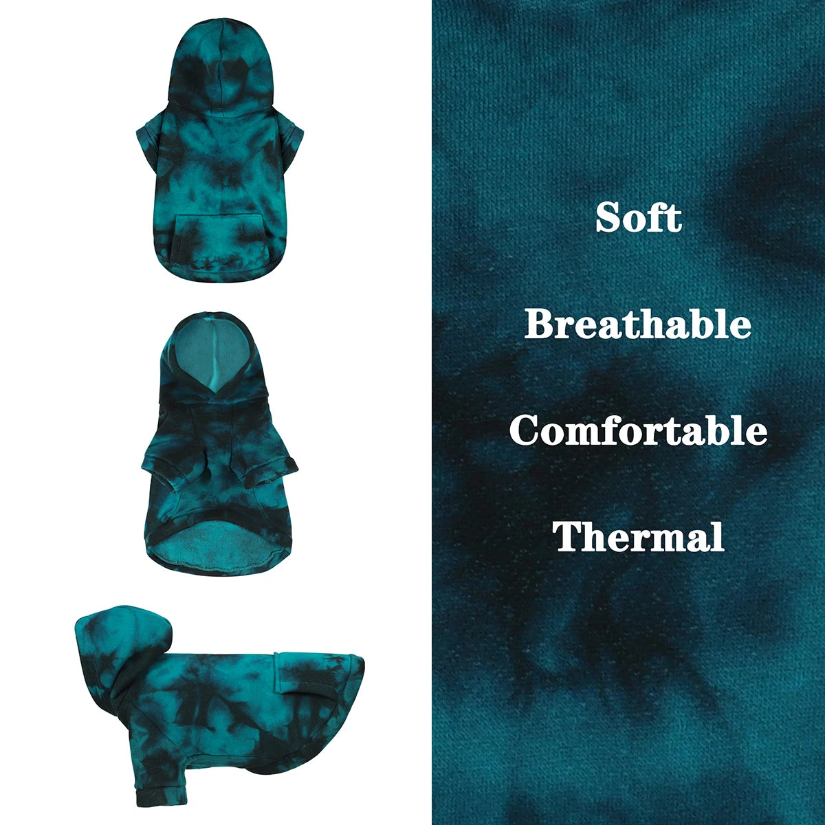 DAZE CloudPup Tie-Dye Dog Hoodie