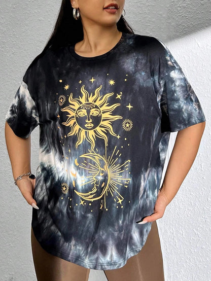 DAZE Eclipse Tee — Gold Sun & Moon Edition
