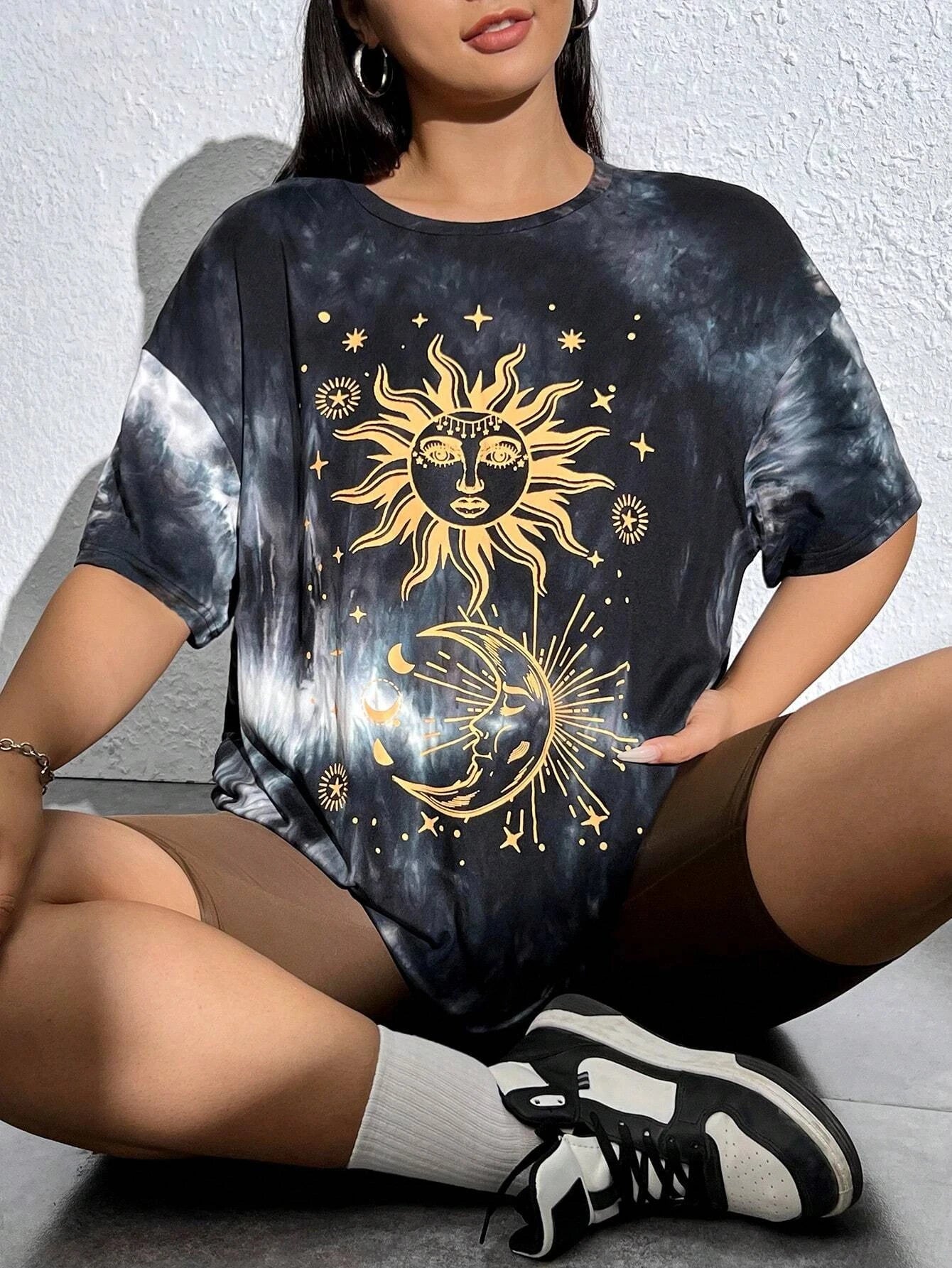 DAZE Eclipse Tee — Gold Sun & Moon Edition